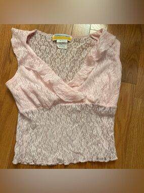 Vintage Lace Pink Shirt